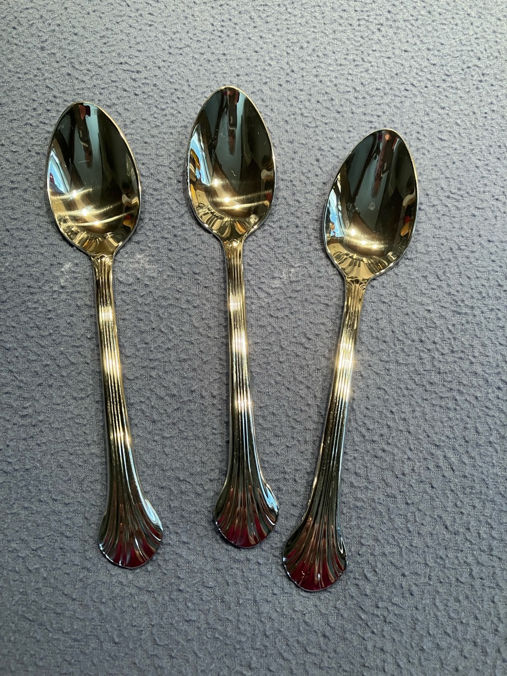 Gorham Quintette Stainless Steel Dessert Spoons - Set of 3